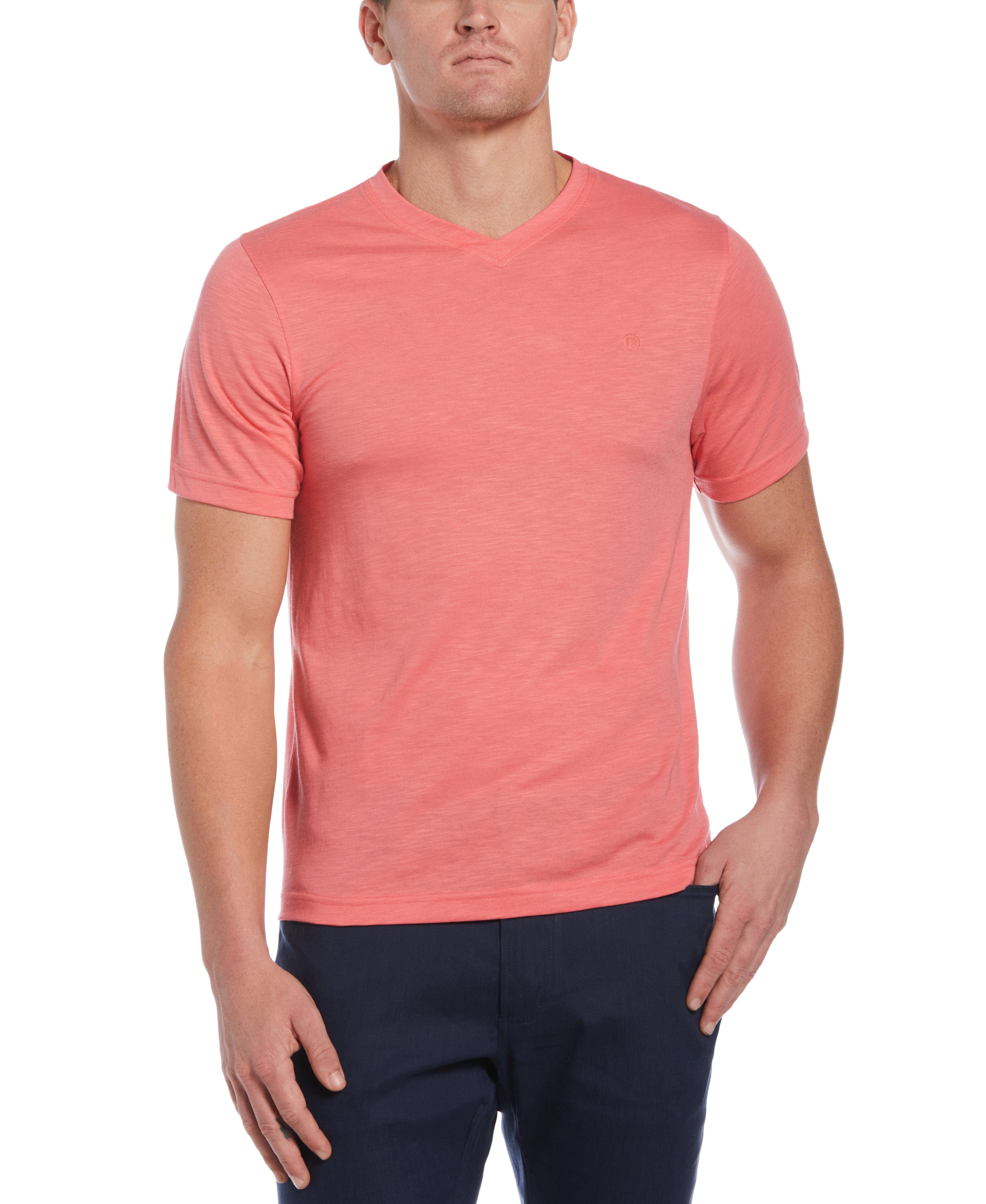 Slub V-Neck Tee