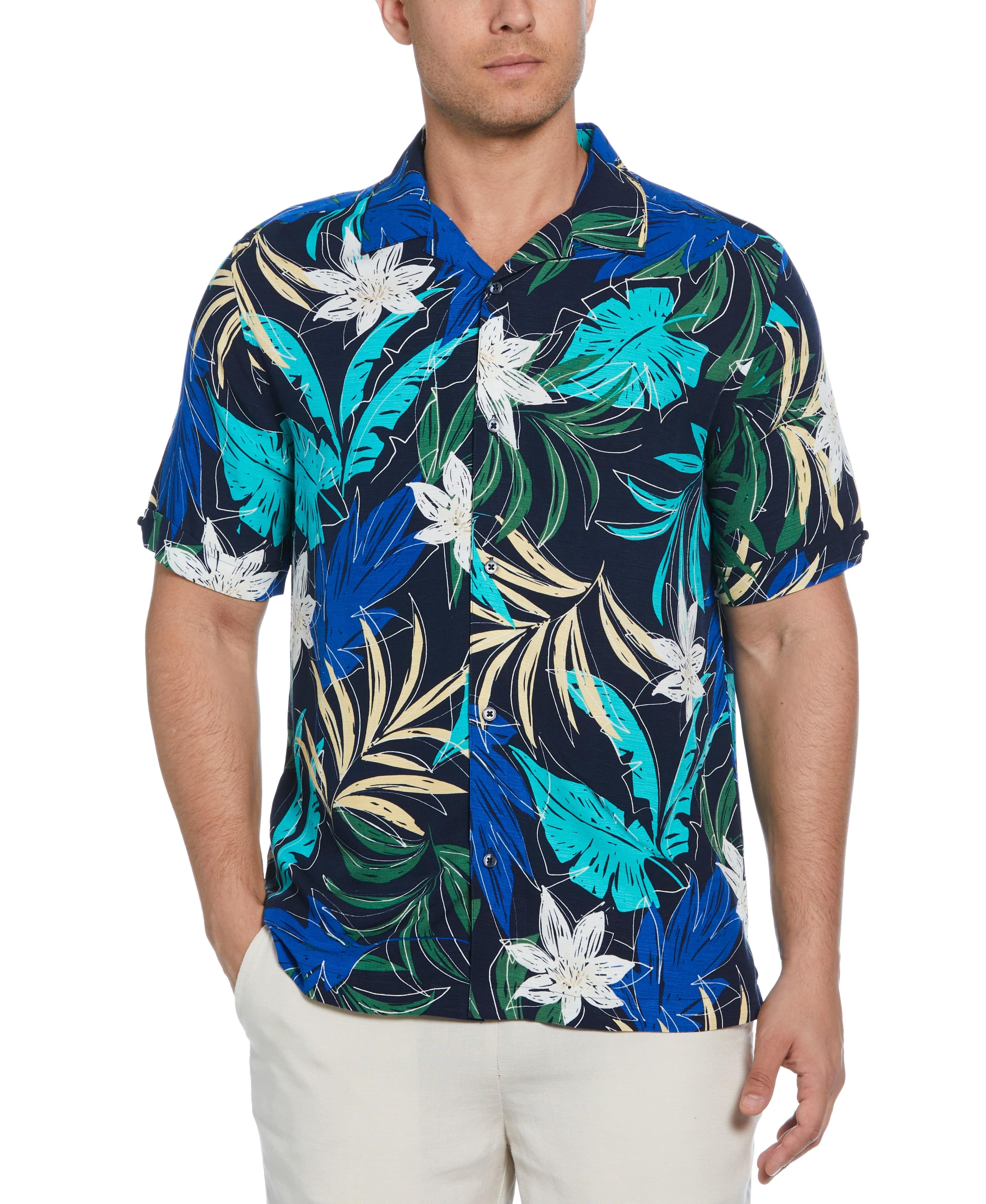 All-Over Tropical Print Shirt