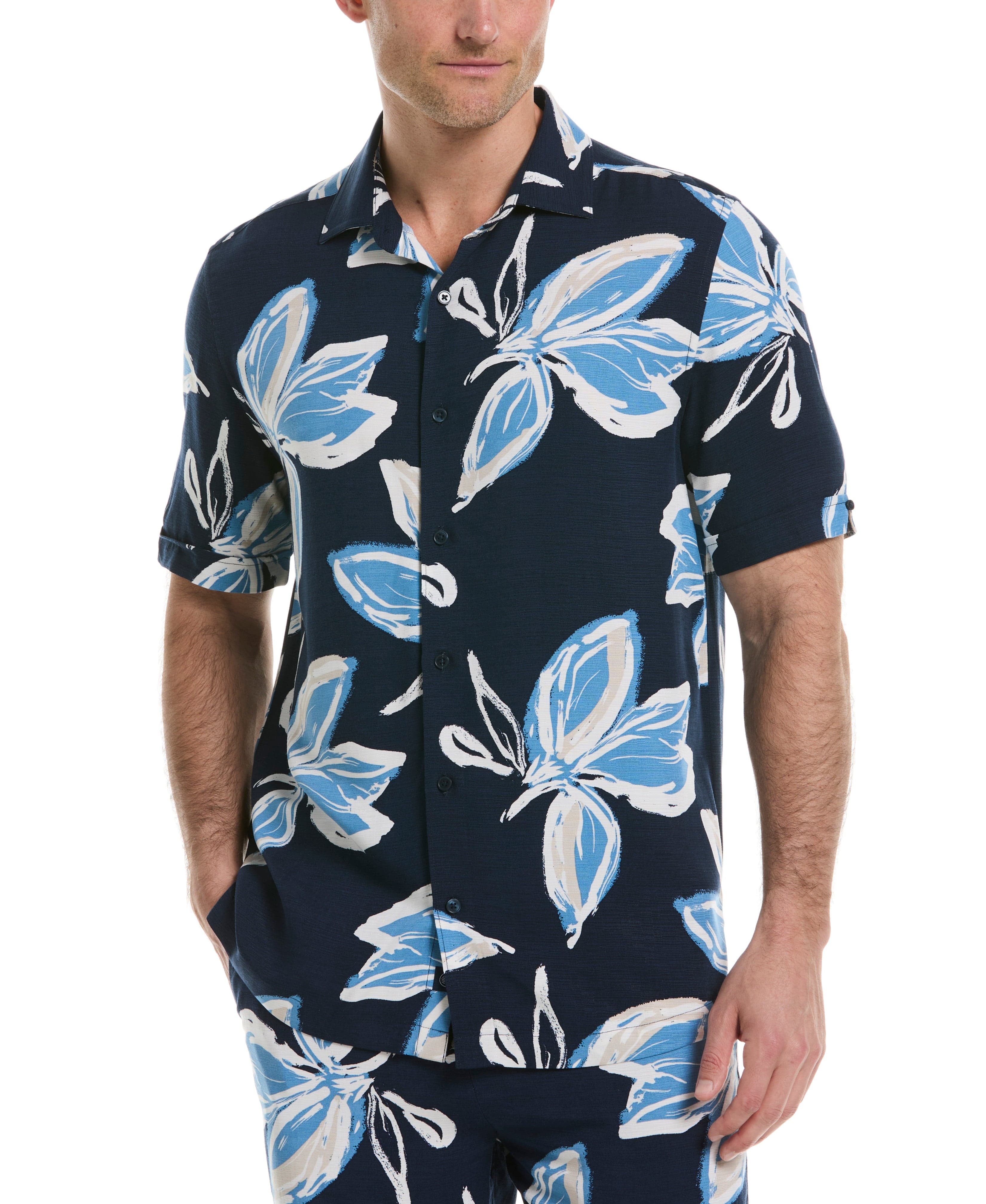 All-Over Tropical Print Shirt