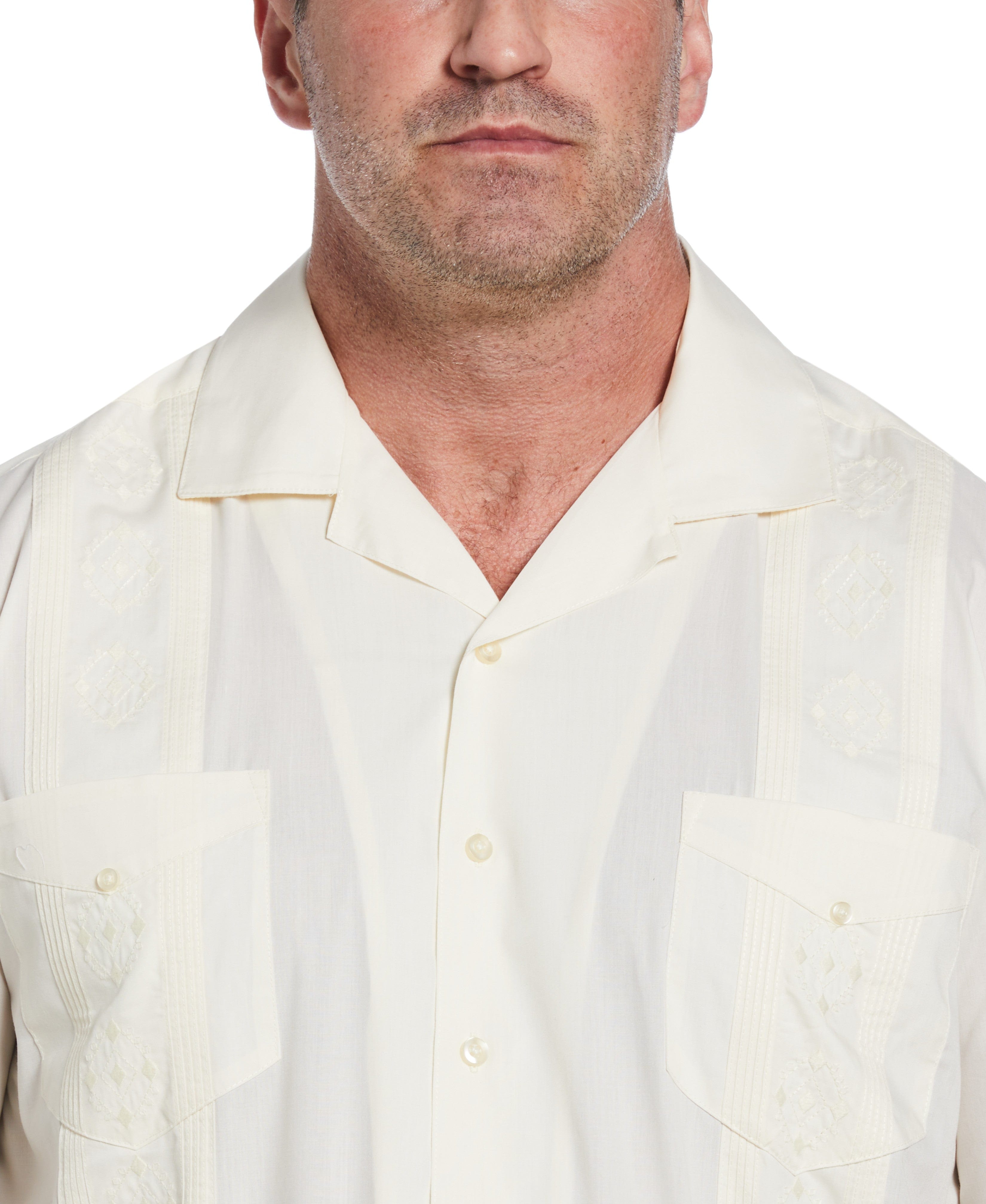 Big & Tall Authentic Embroidered Guayabera Shirt