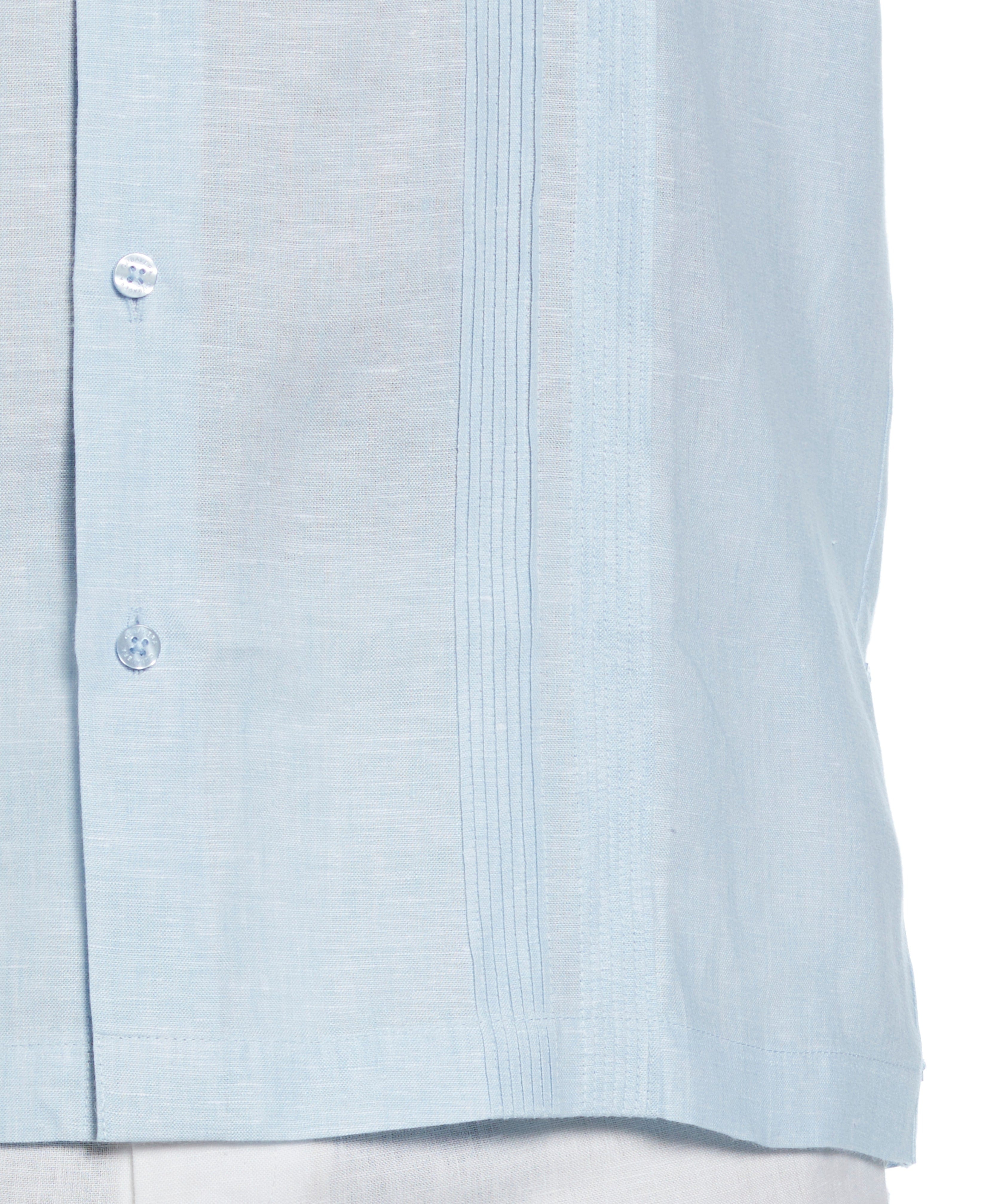 Linen Multi-Tuck Guayabera Shirt