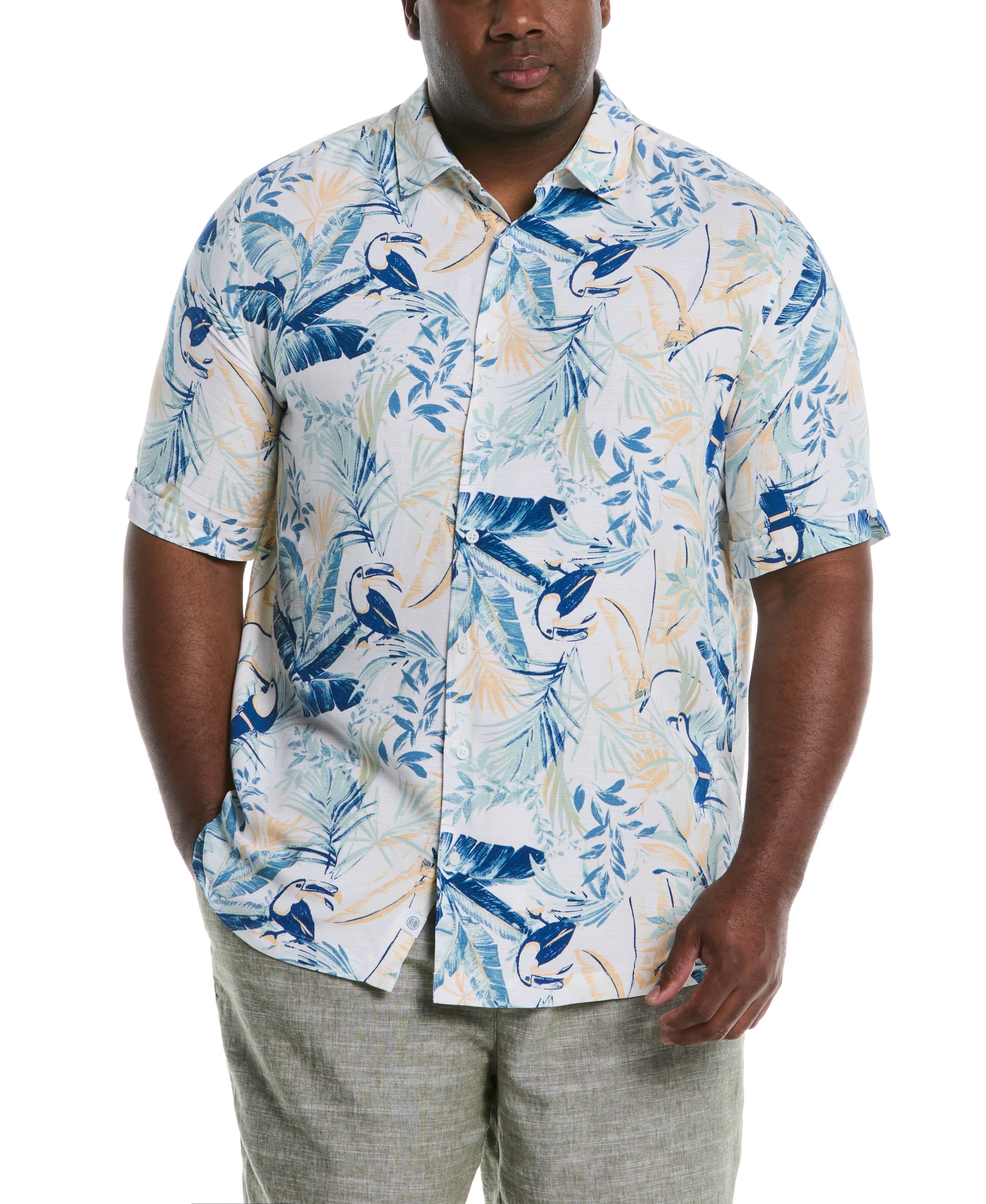 Big &Tall Toucan Print Shirt