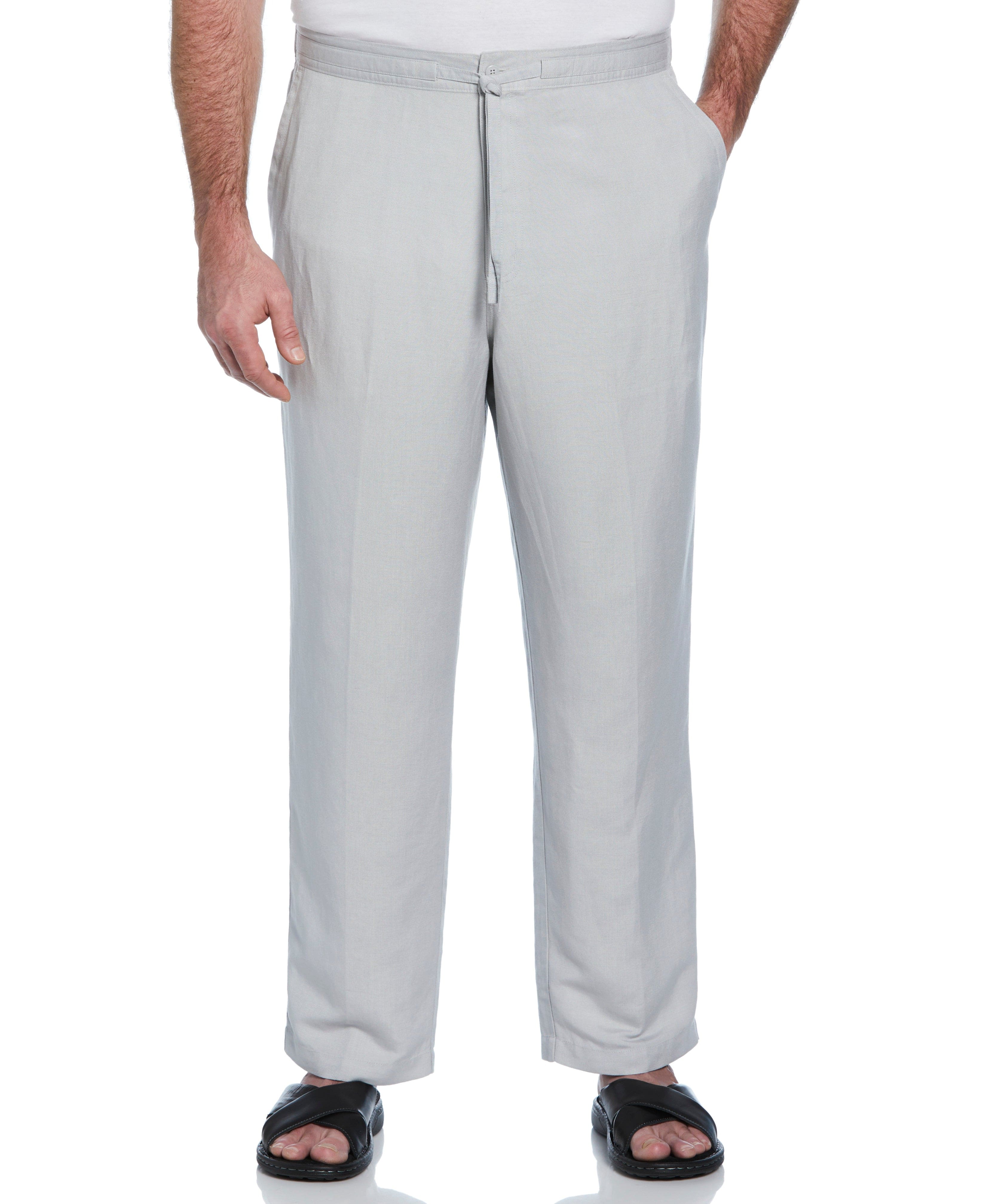 Big And Tall Linen Blend Core Drawstring Pant