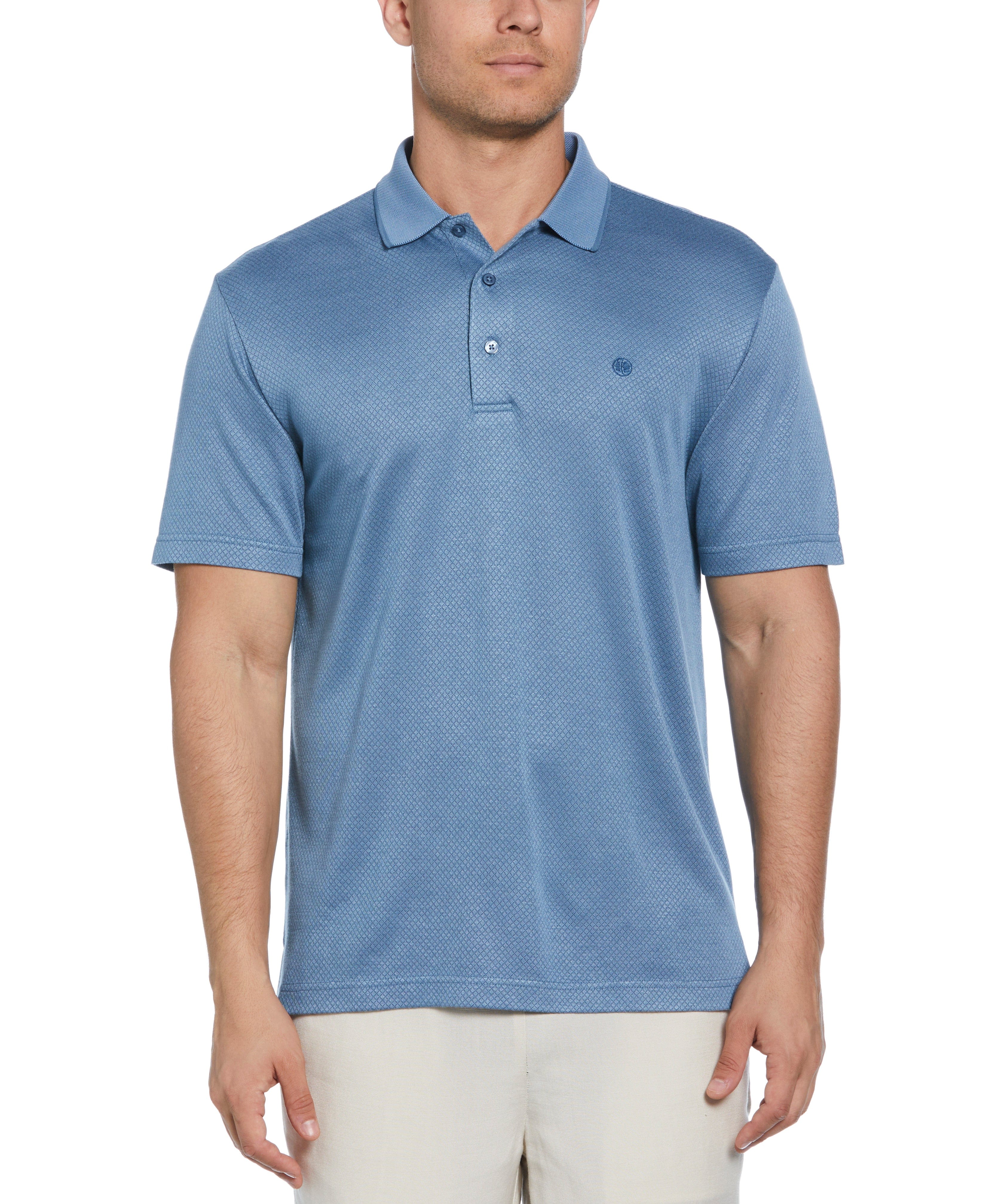 Diamond Jacquard Polo Shirt