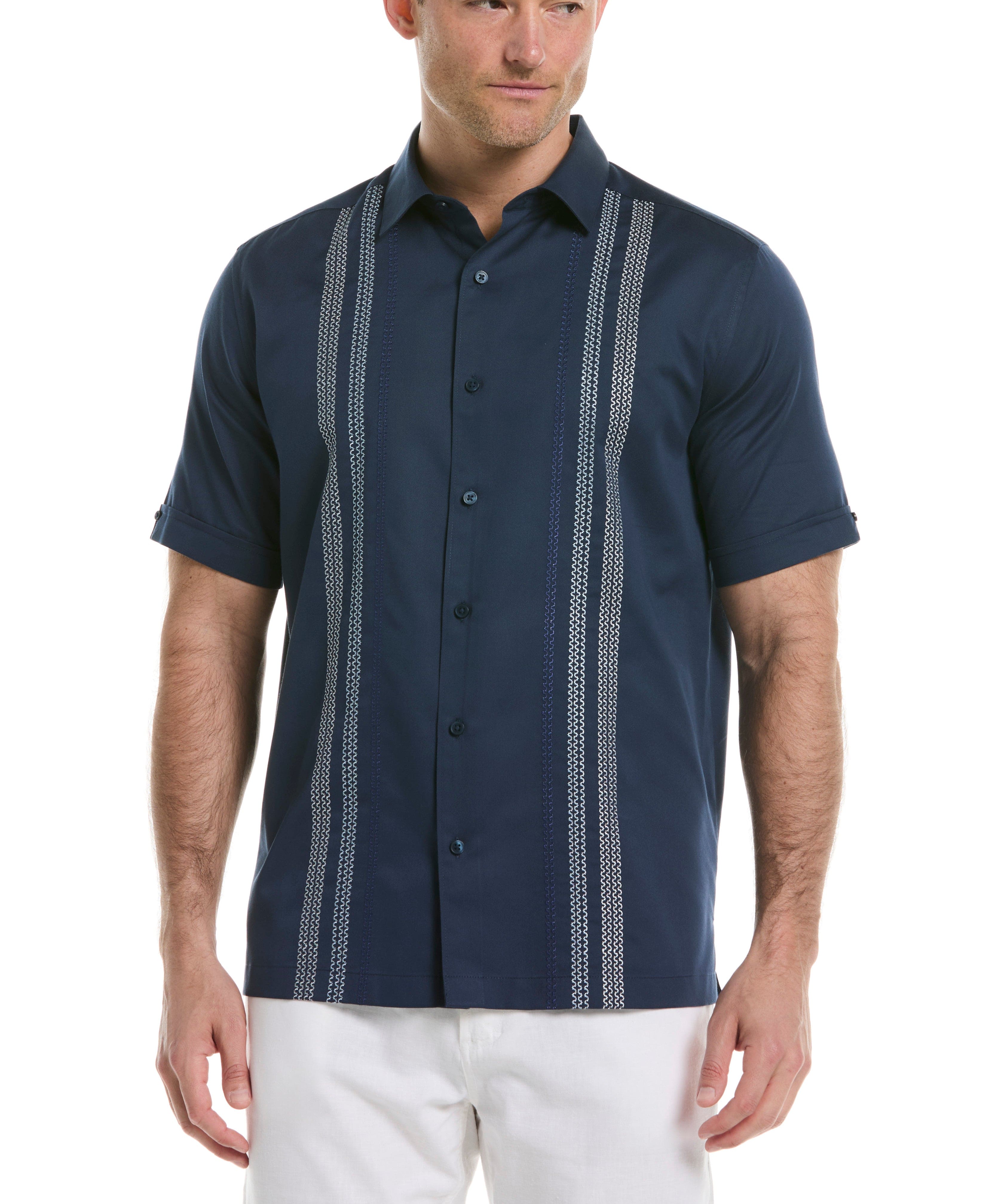 Ombre Embroidery Panel Shirt