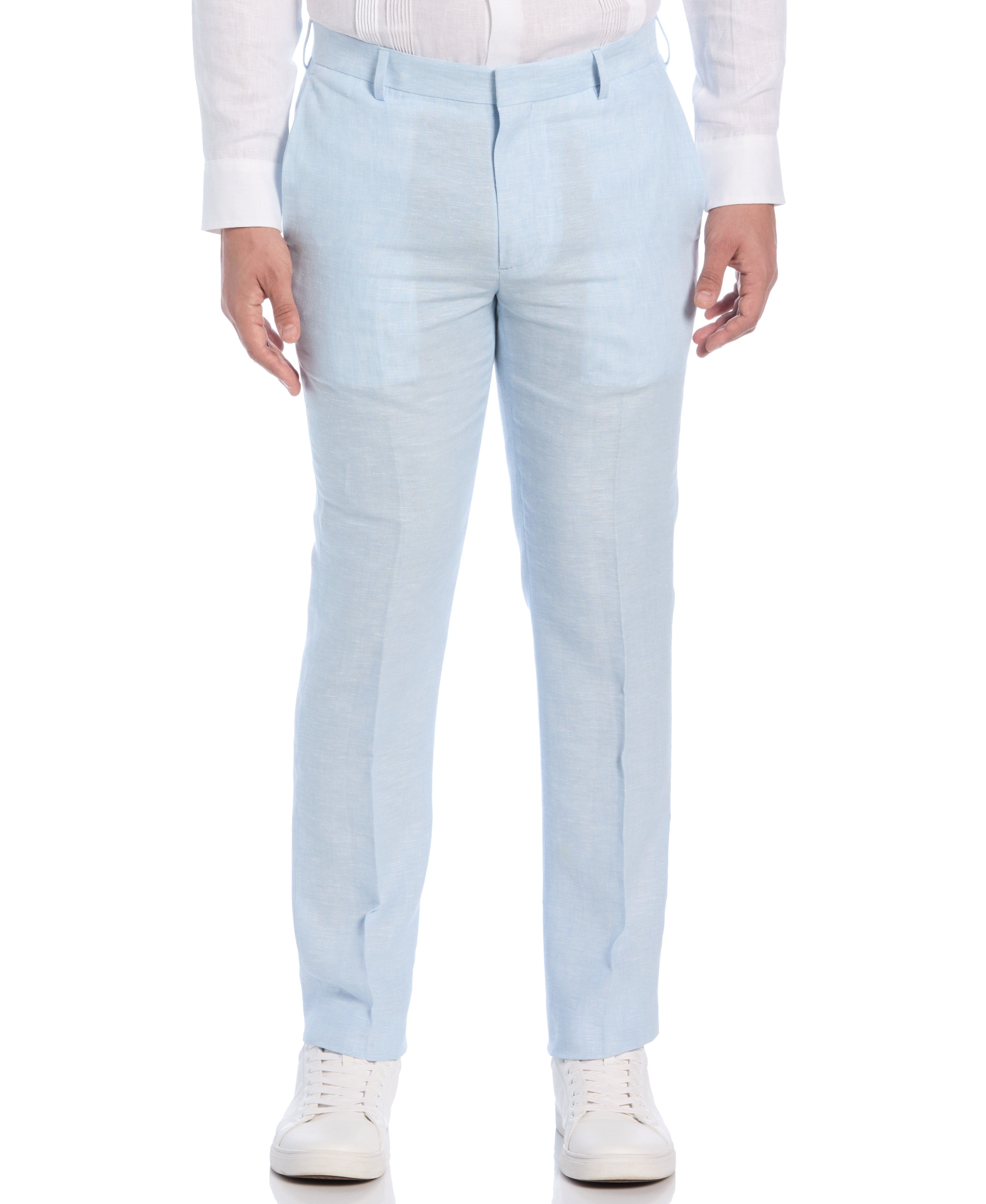 Delave Linen Flat Front Pant